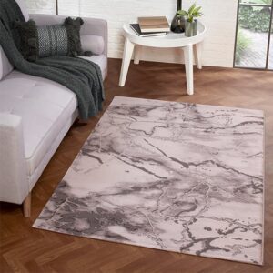 Bianco 185KA 120x170cm Luxury Rug In Dark Grey And Grey